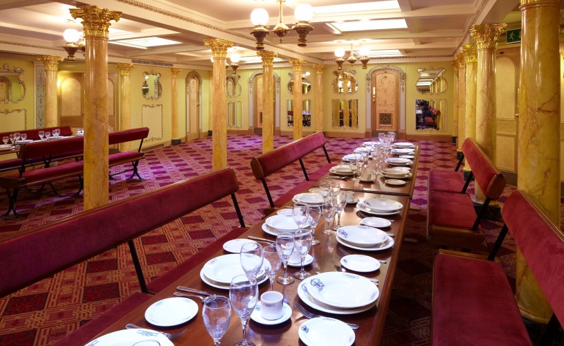 First class dining saloon on the SS Great Britain